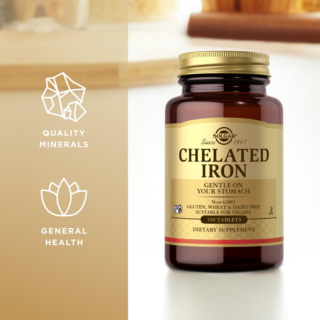 Solgar Chelated Iron - 100 Tablets - image 4