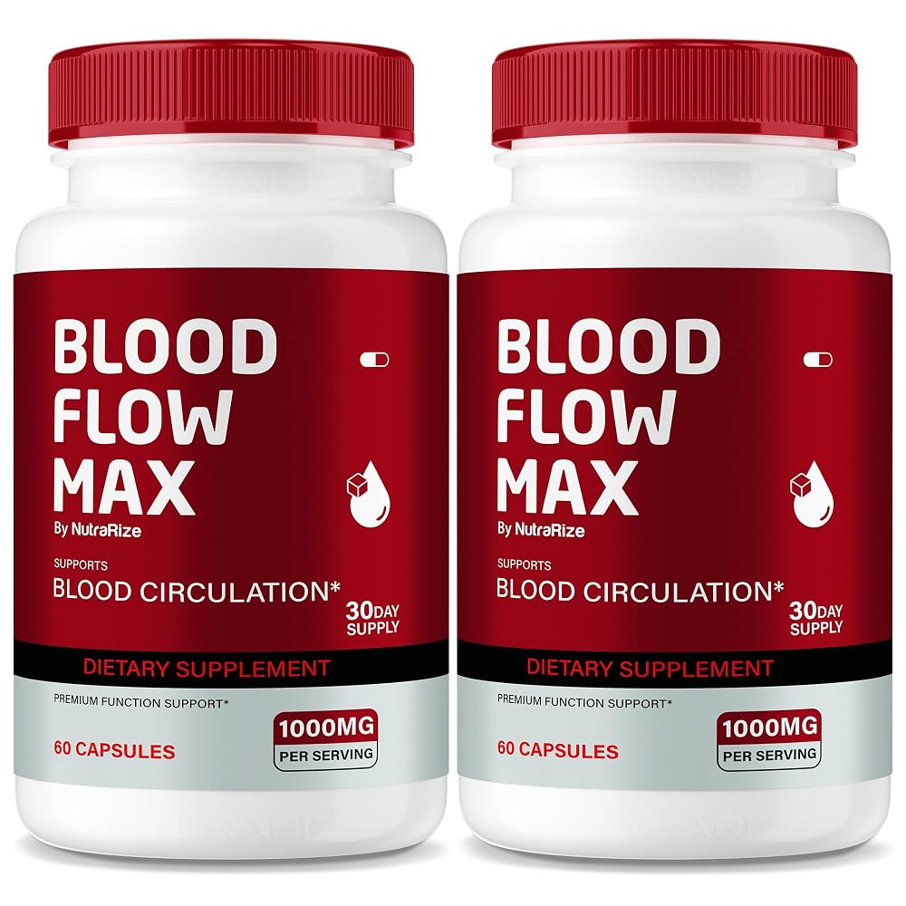 NutraRize Blood Flow Max Capsules Advanced Formula - 120 Capsules