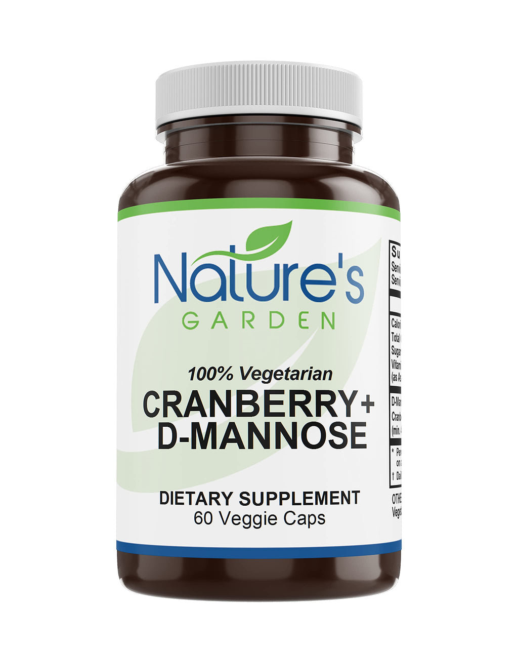 Nature's Garden Essentials Cranberry + D-Mannose - 60 Vegetarian Capsules