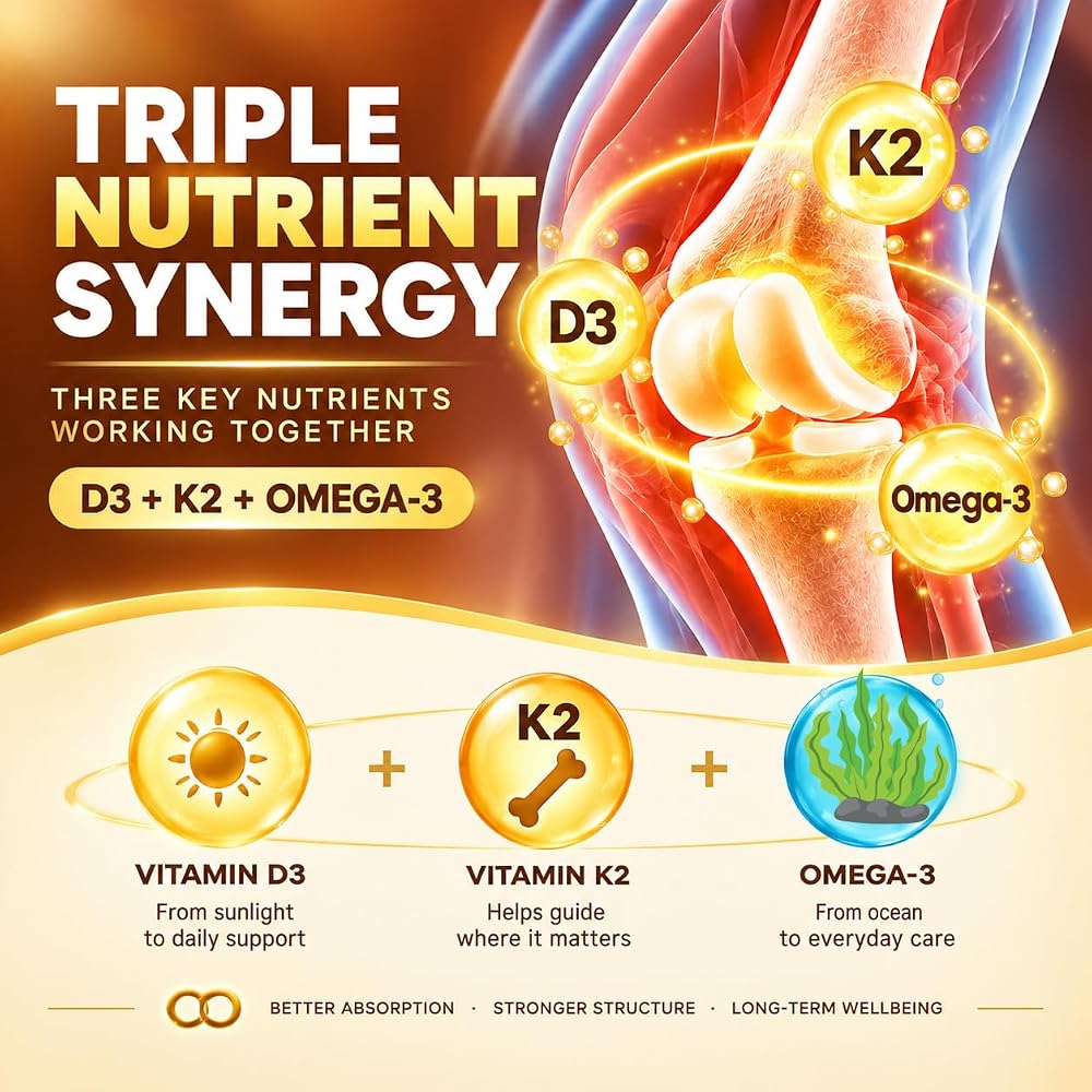 Nextdia Vitamin D3 K2 MK7 Gummies 5000IU with Magnesium Zinc