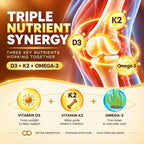 Nextdia Vitamin D3 K2 MK7 Gummies 5000IU with Magnesium Zinc