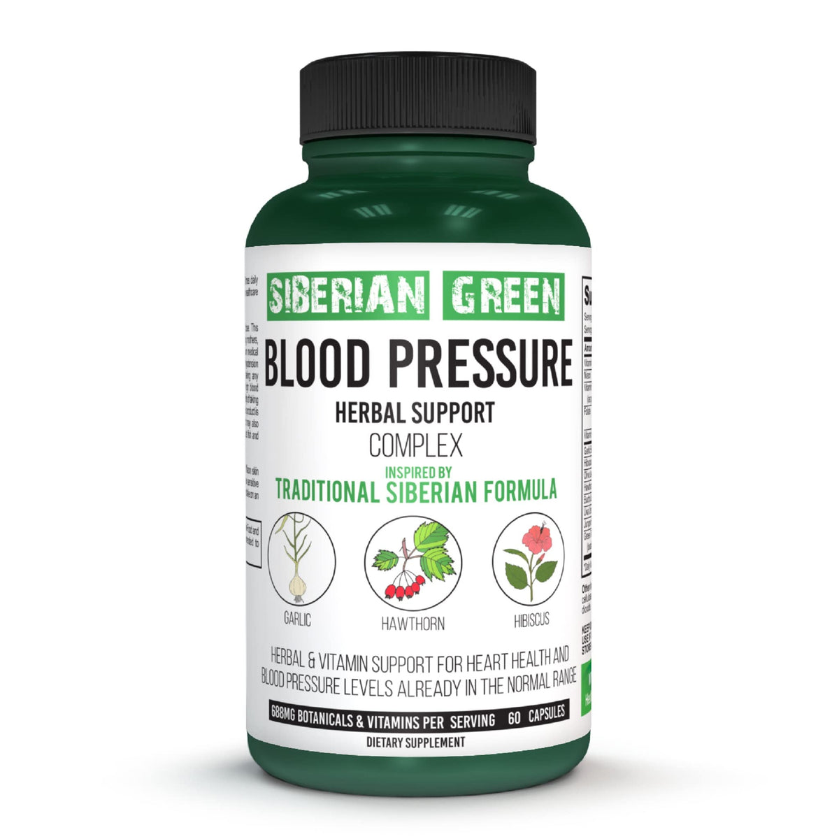 Siberian Green Blood Cardio Pressure Herbal Support - 60 Capsules - image 2