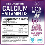 Hello Lovely! Calcium 1200 mg per Serving with Vitamin D3 - Bone