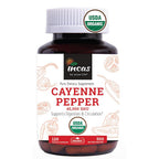 Incas USDA Organic Cayenne Pepper Capsules 500mg - 120 Count
