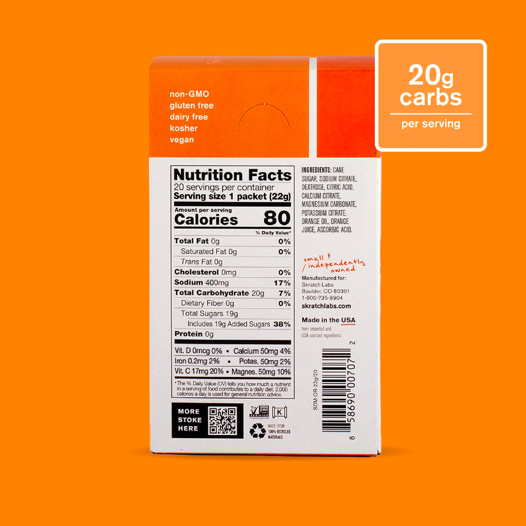 Skratch Labs Hydration Sports Drink Mix, Electrolyte Powder Packets