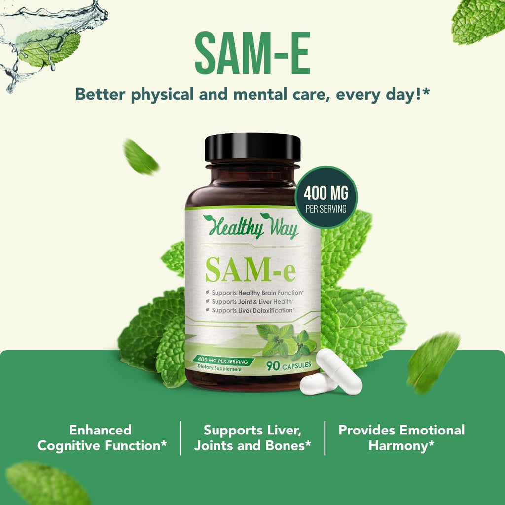 HealthyWayRx SAM-e 400mg Capsules - 90 Servings - image 4