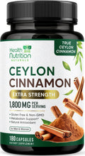 Health Nutrition Naturals Ceylon Cinnamon Capsules - 100% Extra