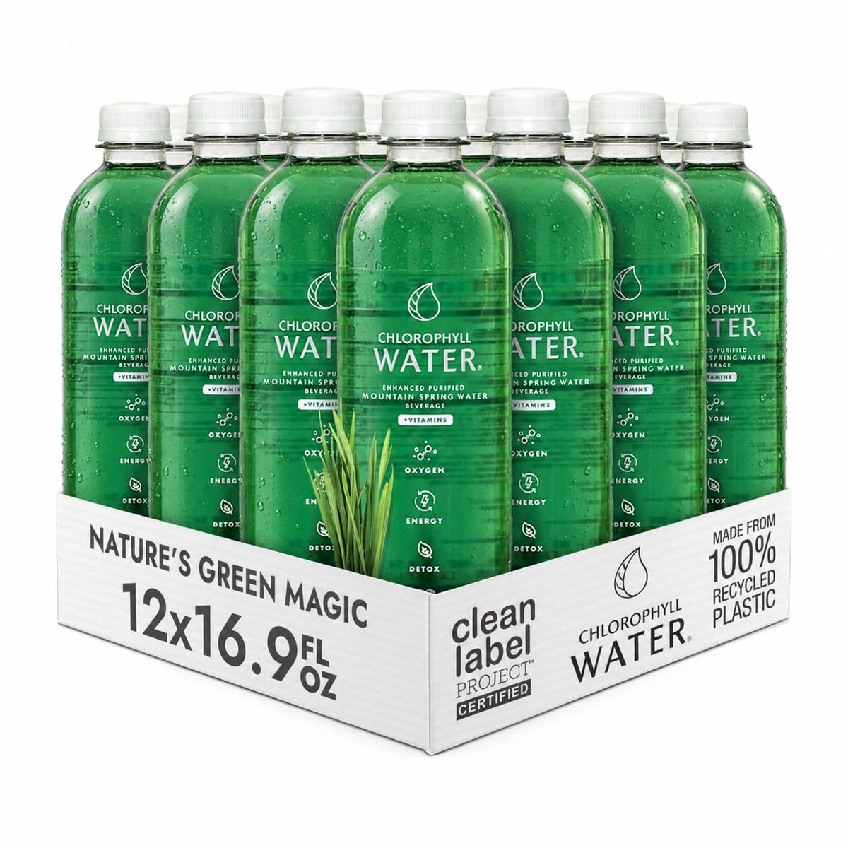 Chlorophyll Water Clean Label Certified Hydration Drink - 12 Pack