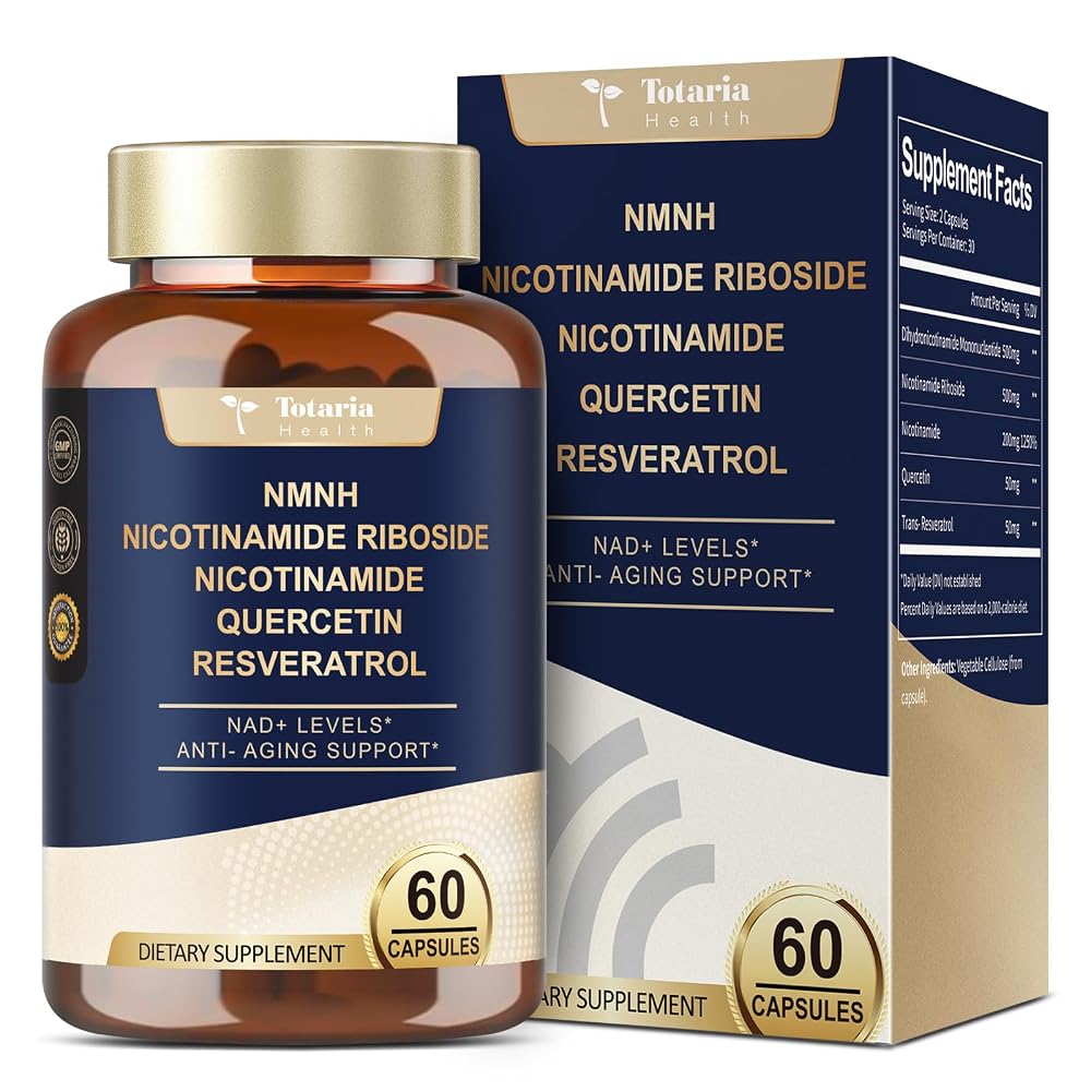 Totaria NMNH NAD+ Support with Resveratrol - 60 Capsules