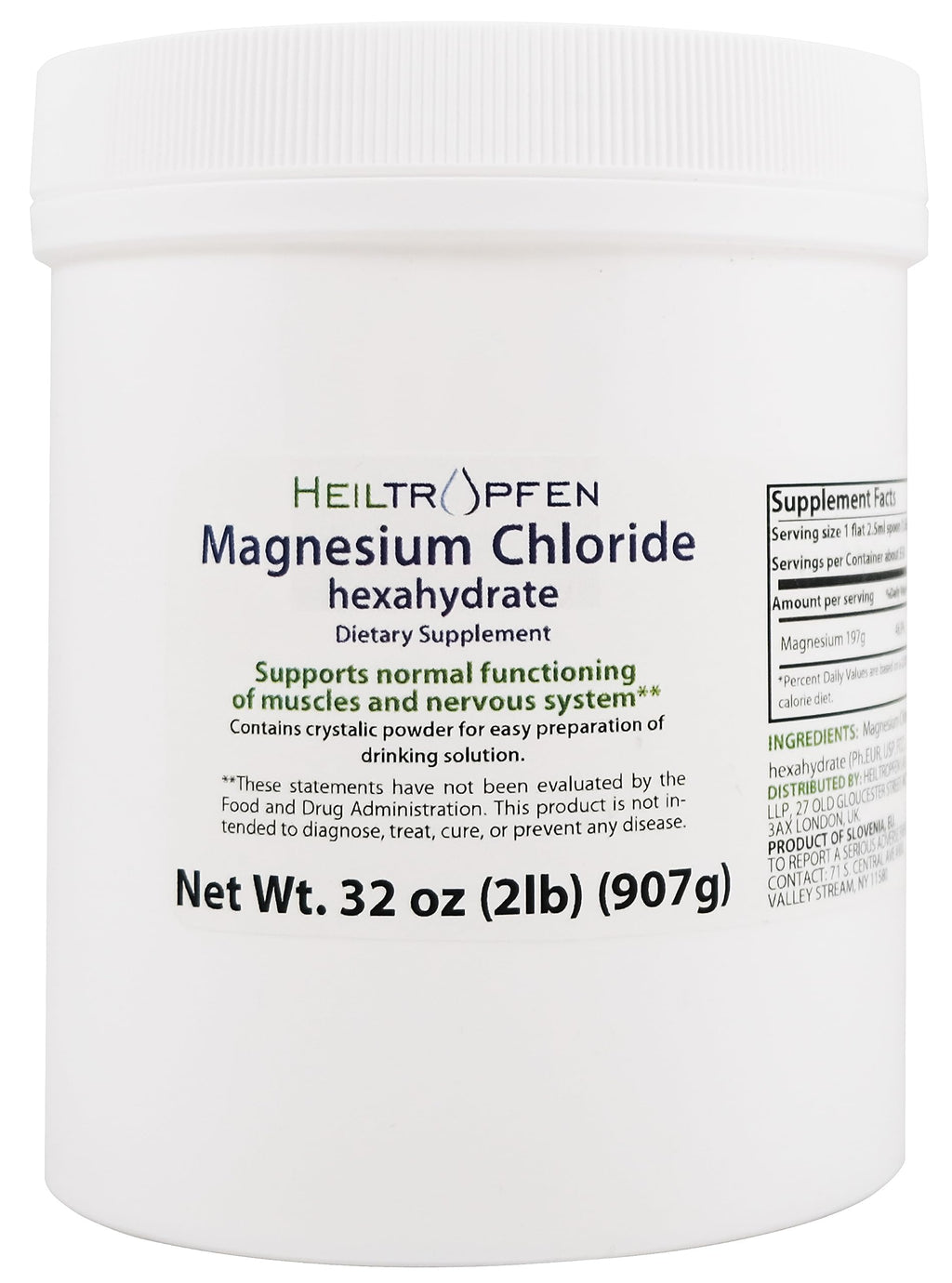Heiltropfen Magnesium Chloride Hexahydrate Powder - 2 Pounds - image 2