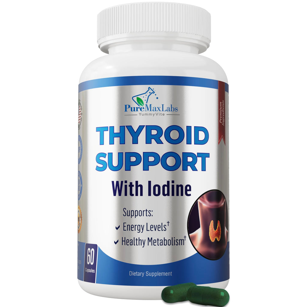 YUMMYVITE Thyroid Support with Iodine Metabolism Booster - 60 Capsules