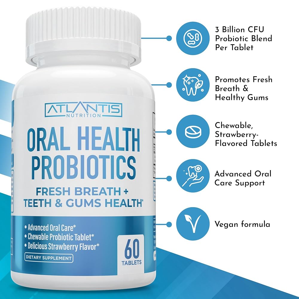 Atlantis Nutrition Oral Probiotics Chewable Tablet - 60 Tablets - image 2