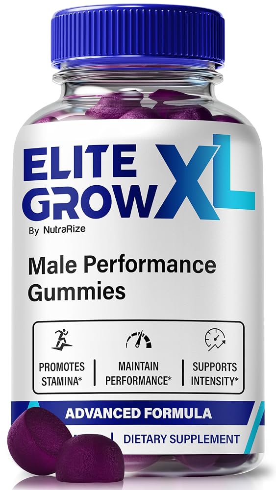 NutraRize Elite Grow XL Gummies for Men - 60 Gummies
