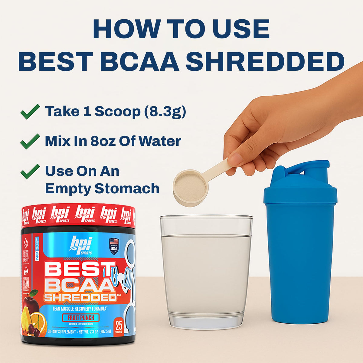 BPI Sports Best BCAA Shredded Caffeine-Free Thermogenic Recovery