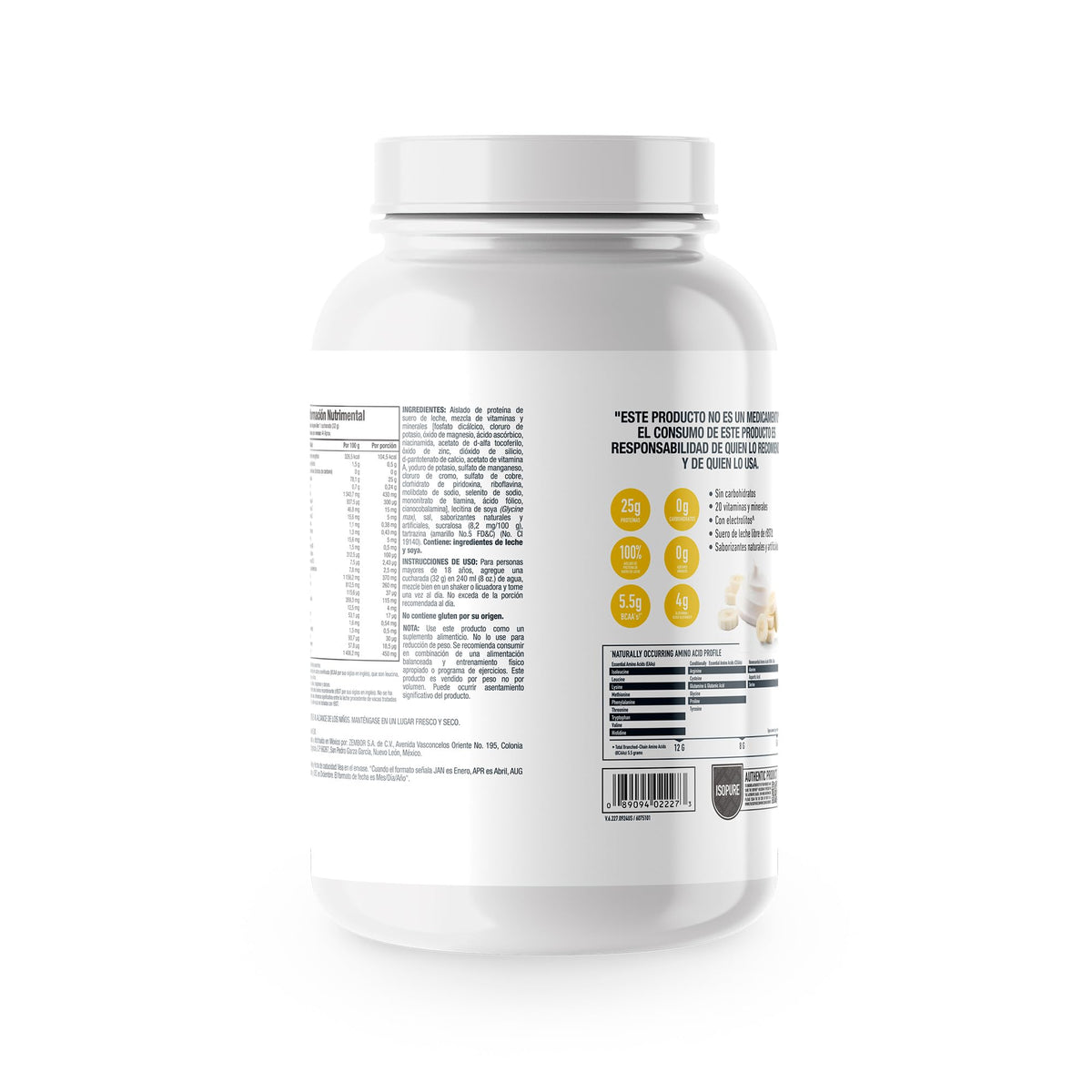 Isopure Banana Cream Zero Carb Whey Protein Isolate - 3 Pound - image 2