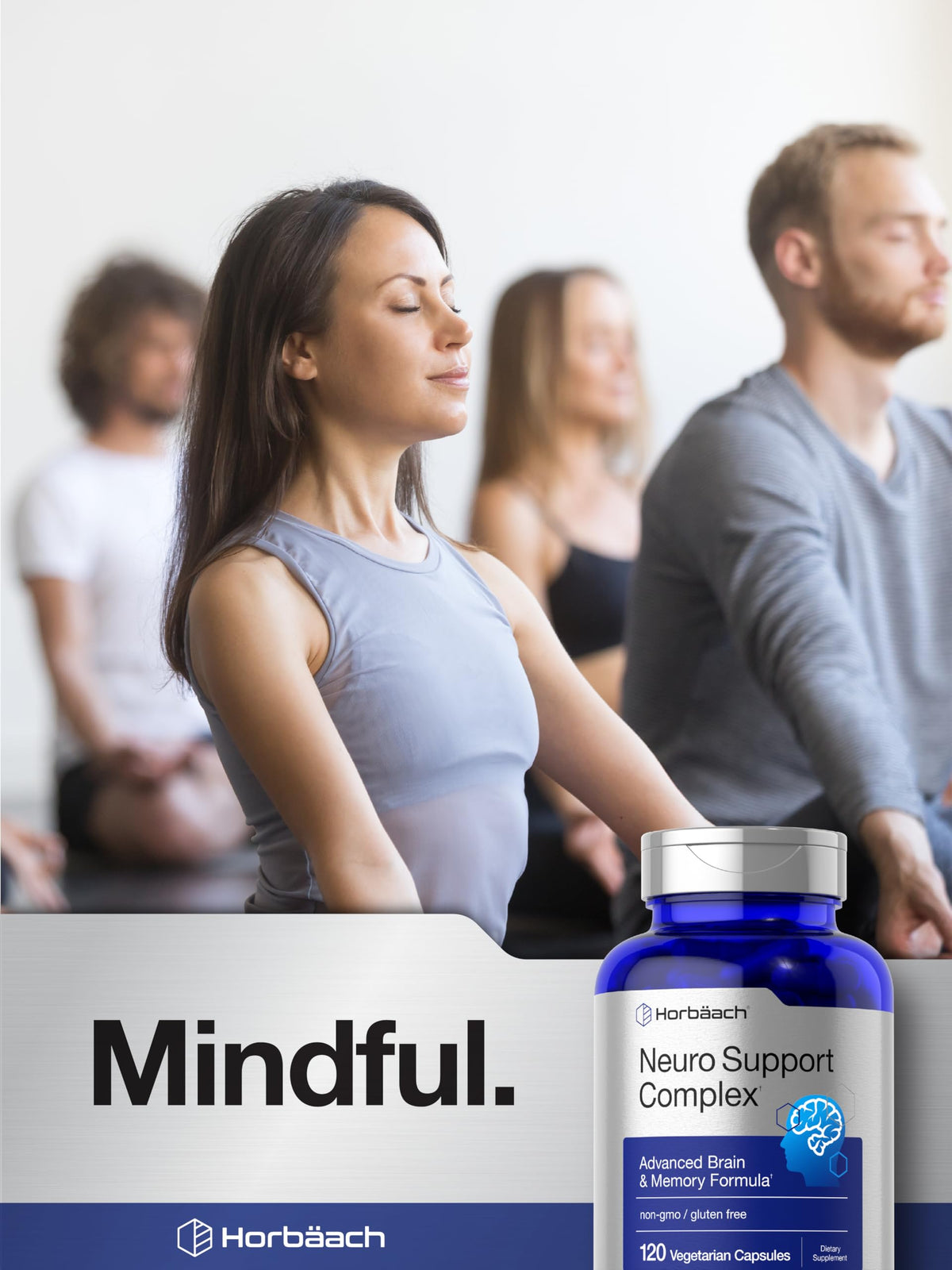 Horbäach Brain Supplement with Phosphatidylserine & DMAE - 120 Capsules - image 6
