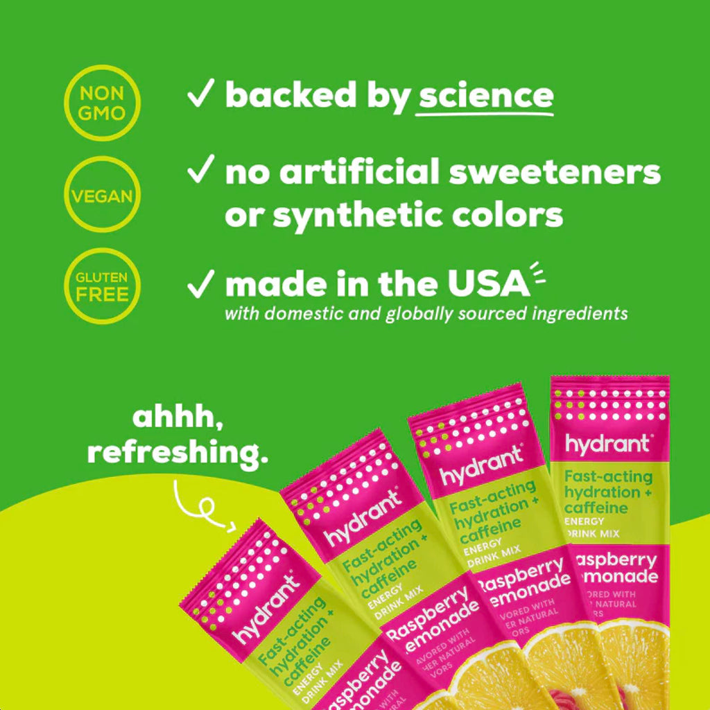 Hydrant Energy Electrolyte Powder Raspberry Lemonade - 30 Sticks - image 3