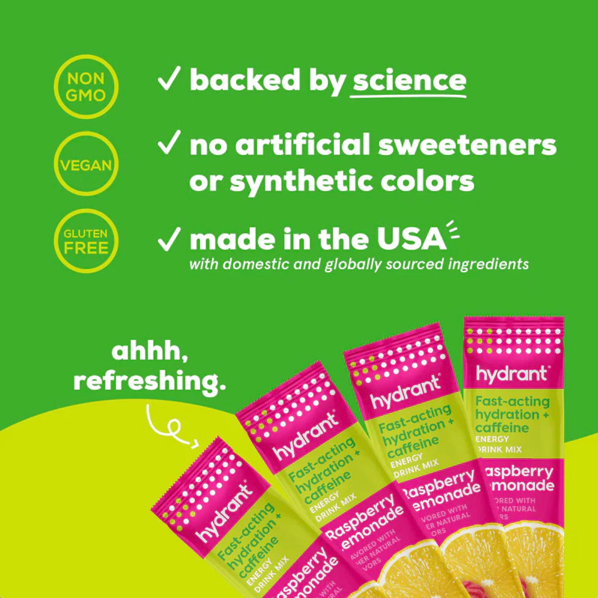 Hydrant Energy Electrolyte Powder Raspberry Lemonade - 30 Sticks - image 3