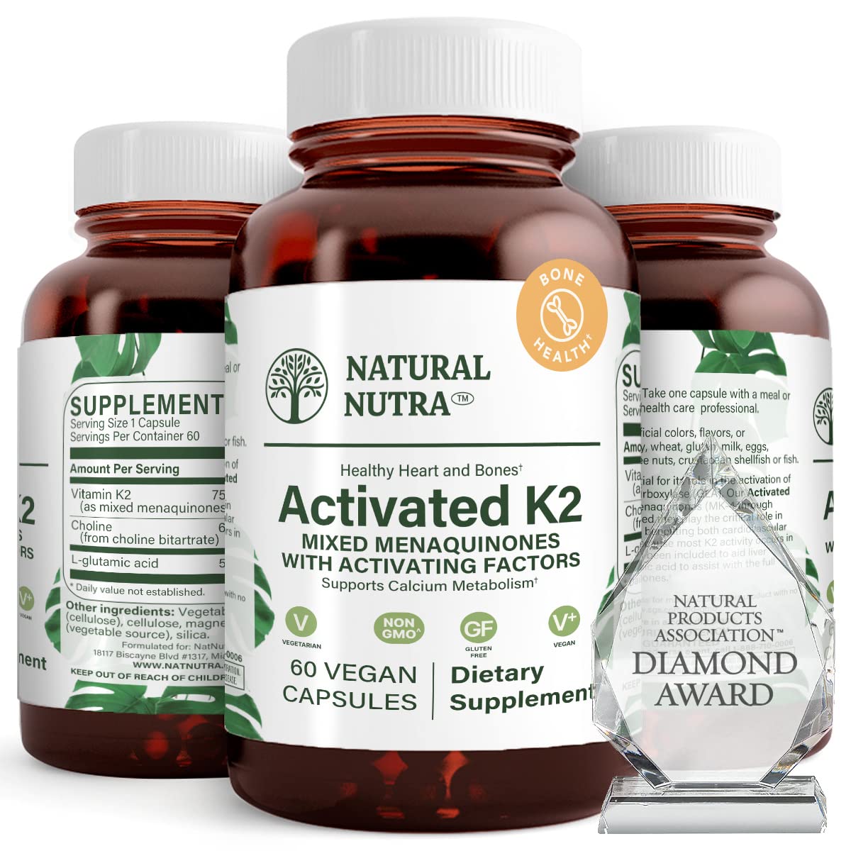 Natural Nutra Full Spectrum Vitamin K2 75 mcg - 60 Capsules