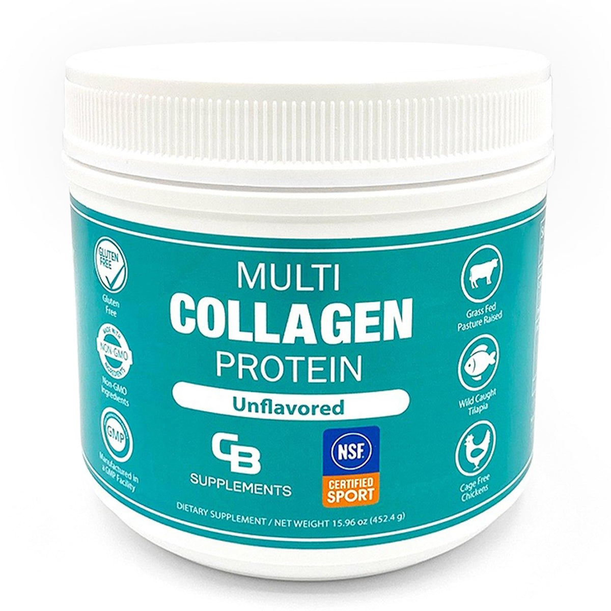 CB Supplements Multi Collagen Protein Powder - 58 Servings