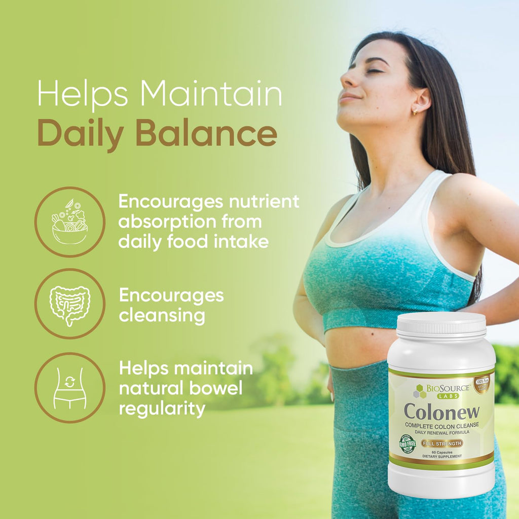 BioSource Labs Colonew Complete Colon Cleanse Supplement - 60 Capsules - image 4