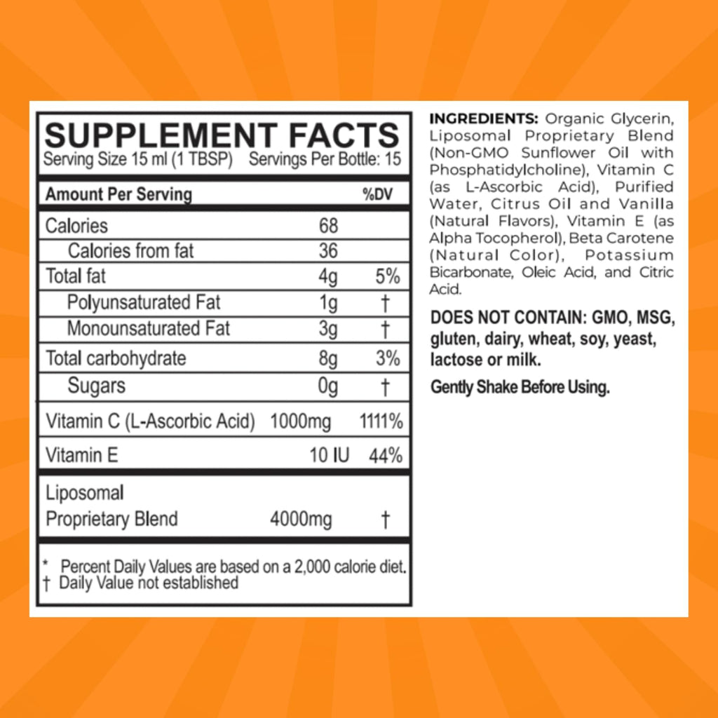PURALITY HEALTH Liposomal Vitamin C 1000mg Liquid - 8 Fl Oz - image 4