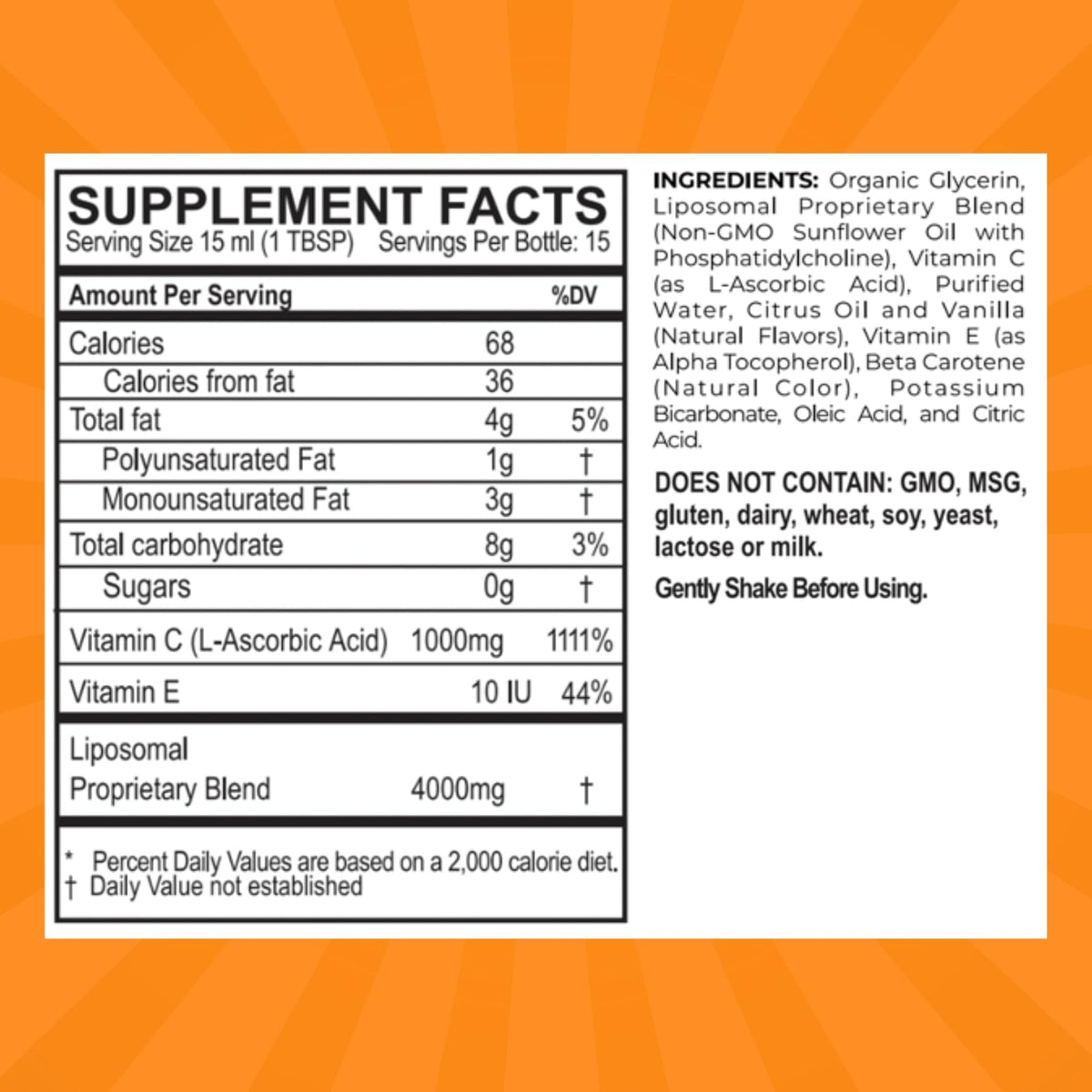 PURALITY HEALTH Liposomal Vitamin C 1000mg Liquid - 8 Fl Oz - image 4