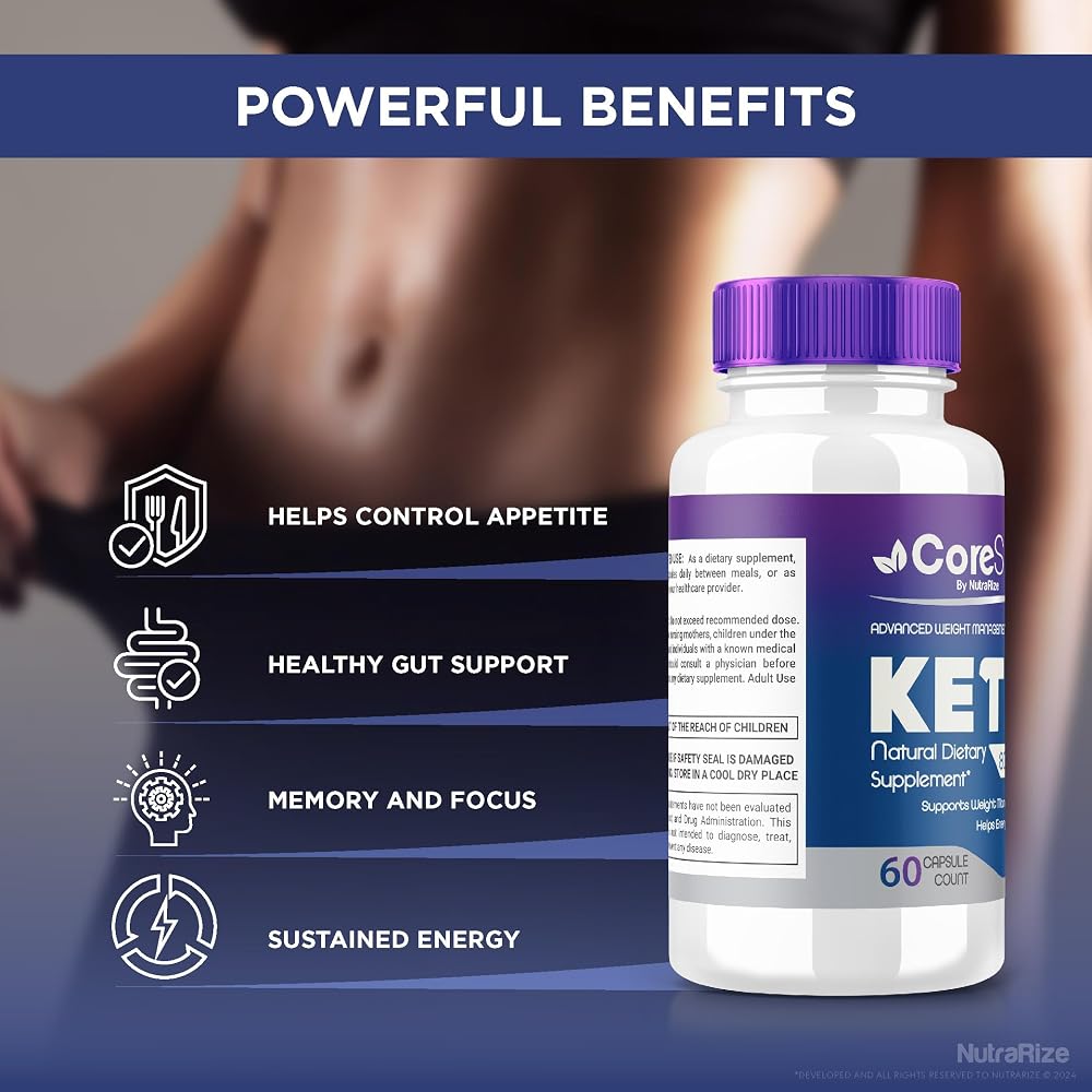 NutraRize Core Slim Capsules Keto Supplement - 120 Capsules - image 7