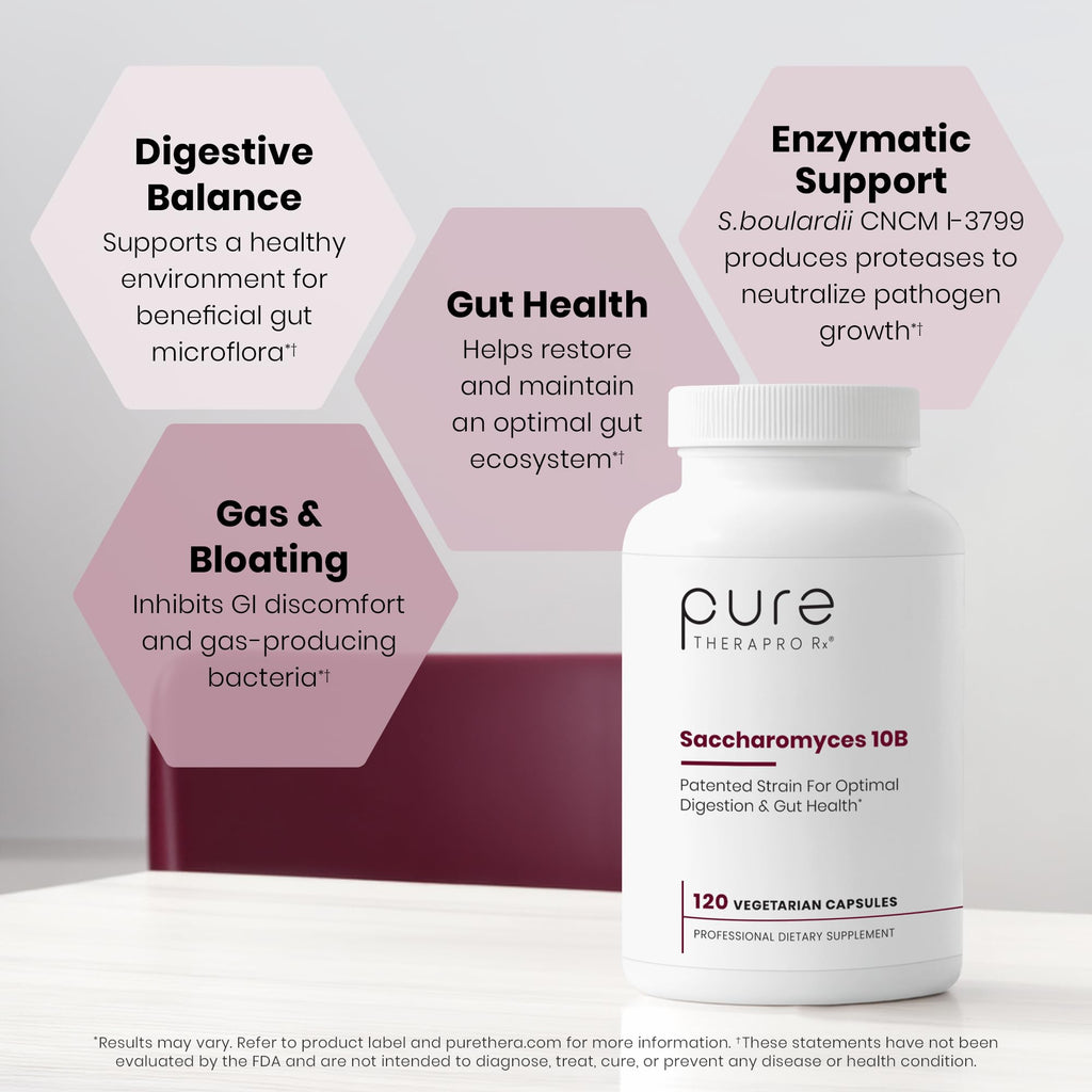 Pure Therapro Rx Saccharomyces Boulardii Probiotic - 120 Capsules - image 4