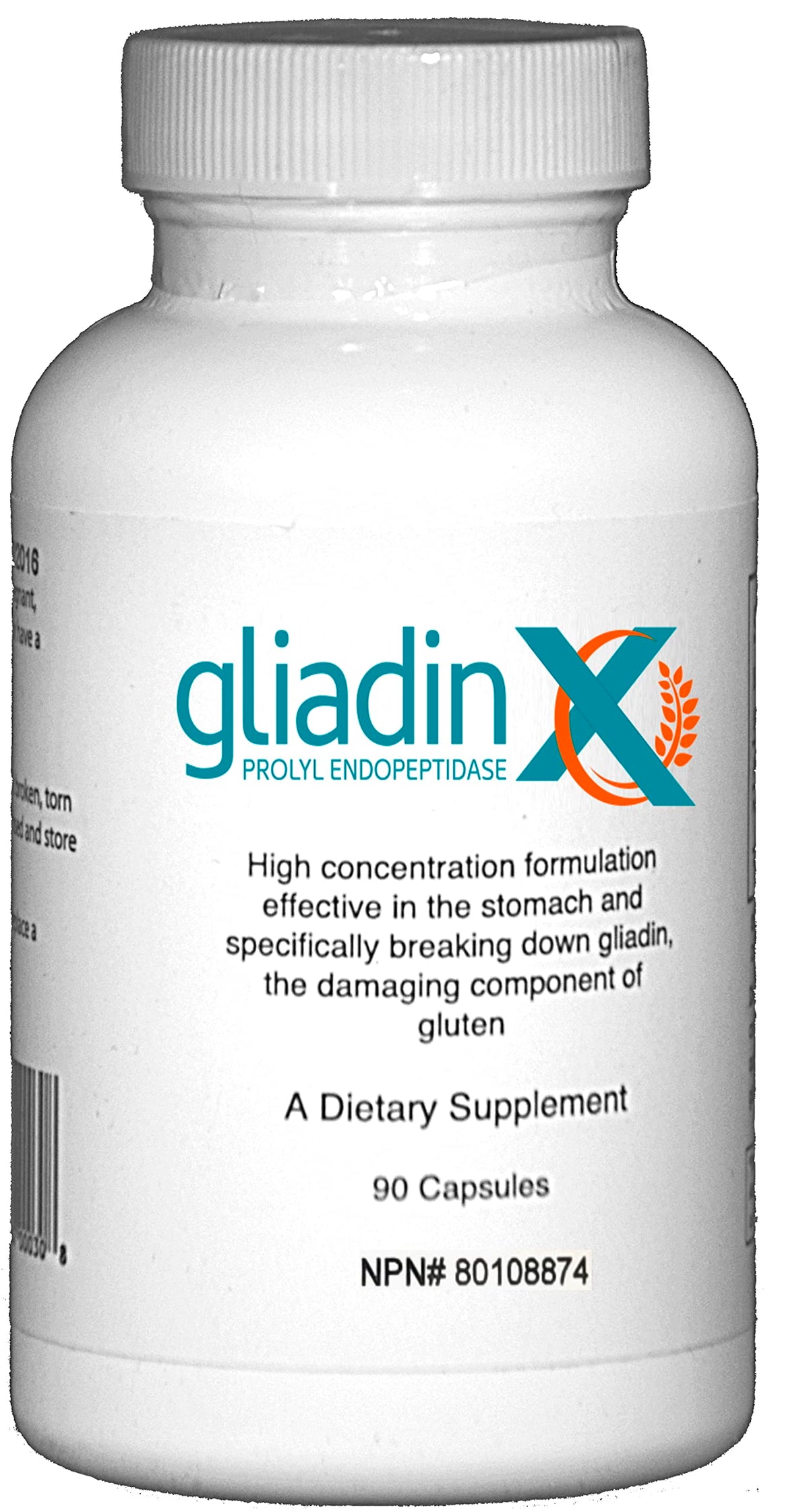 GliadinX Gluten Digestion Support Supplement - 90 Capsules