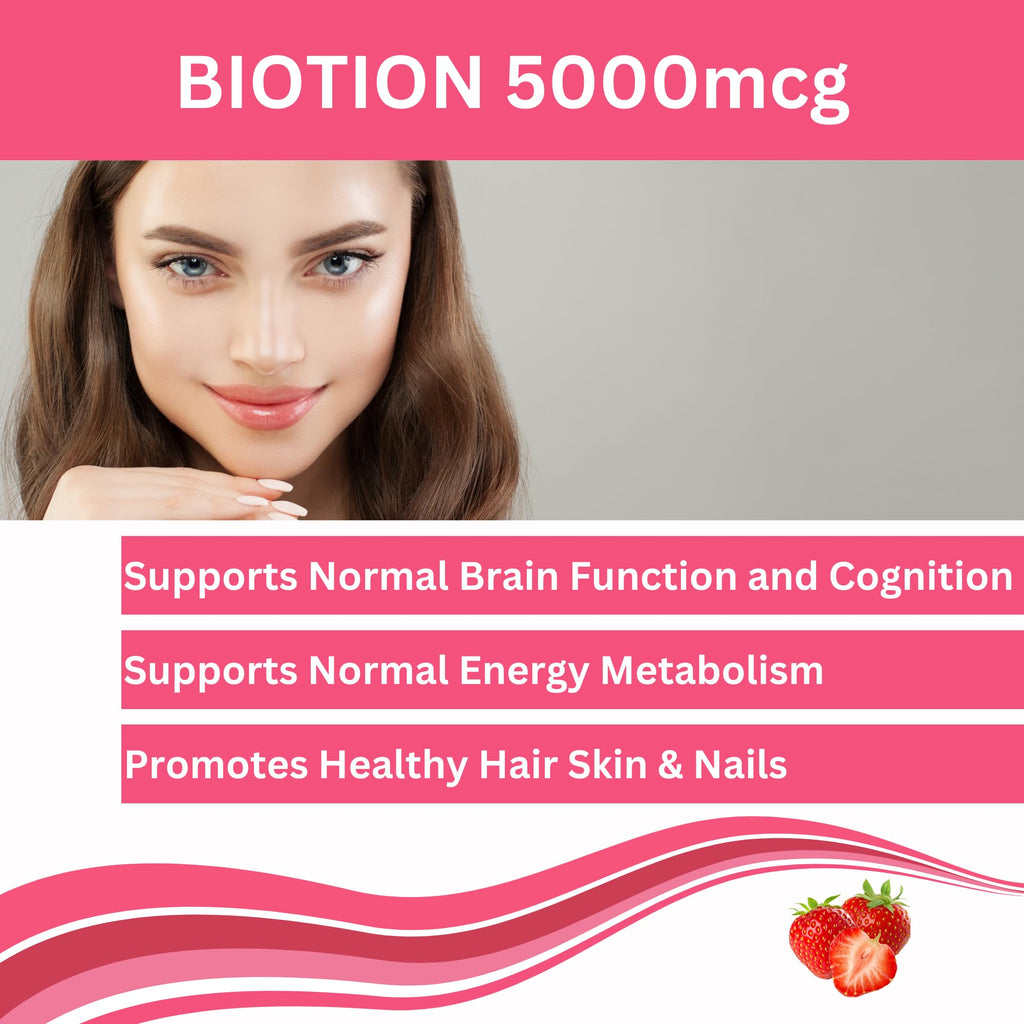 Greenfield Nutritions Halal Biotin Gummies for Hair, Skin & Nails - 90 Gummies - image 2