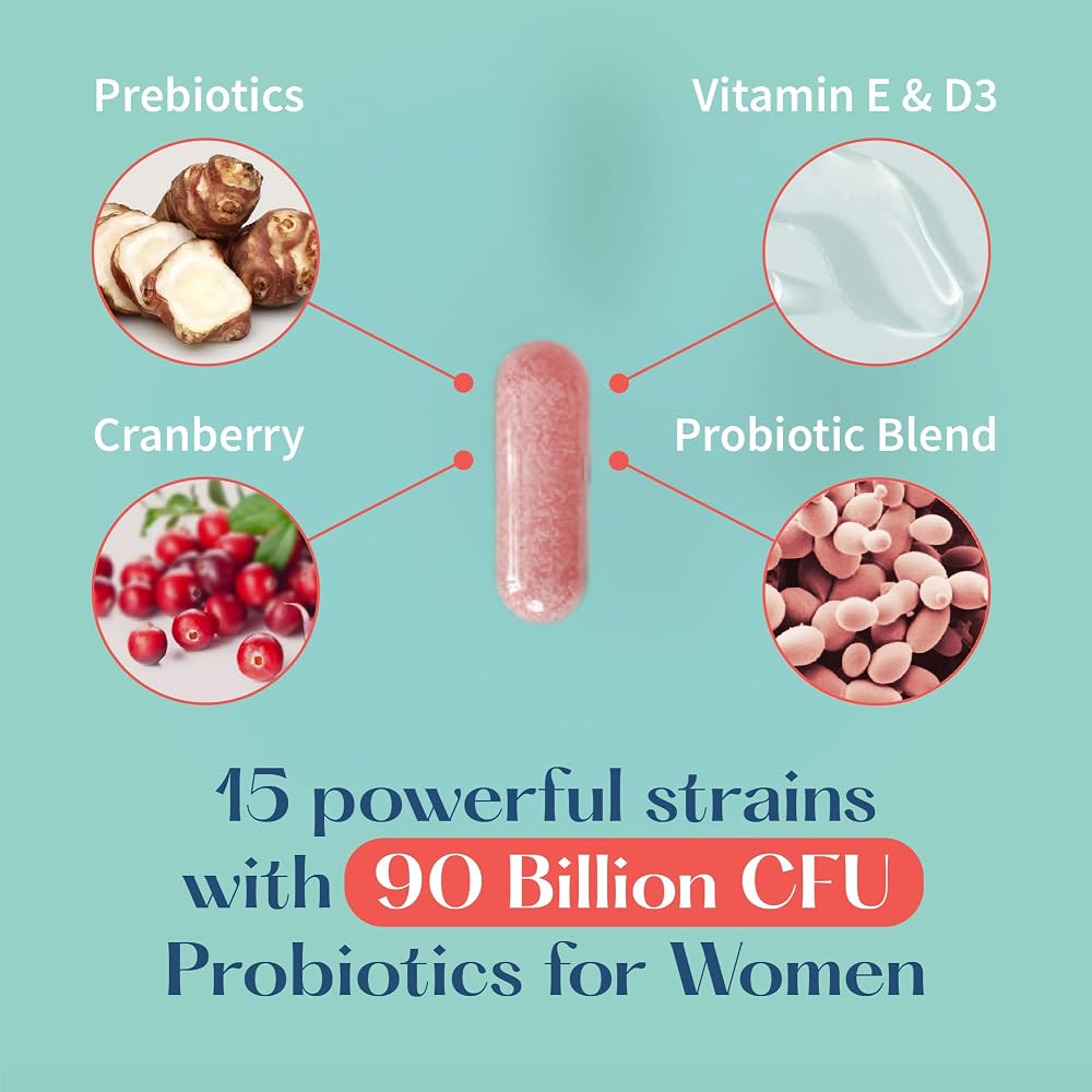 LoveBug V-Best Vaginal Probiotics 90 Billion CFU - 60 Capsules - image 5
