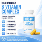 ES Global Brands Legere Lipo-BC B-Complex for Energy - 120 Tablets - image 3
