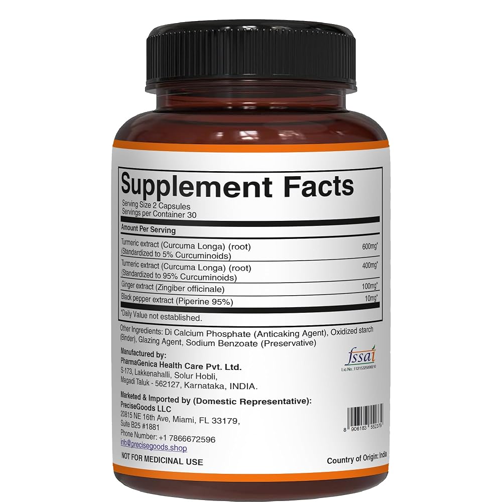 Pure Nutrition Curcumin Turmeric Supplement 95% Curcuminoids - image 7