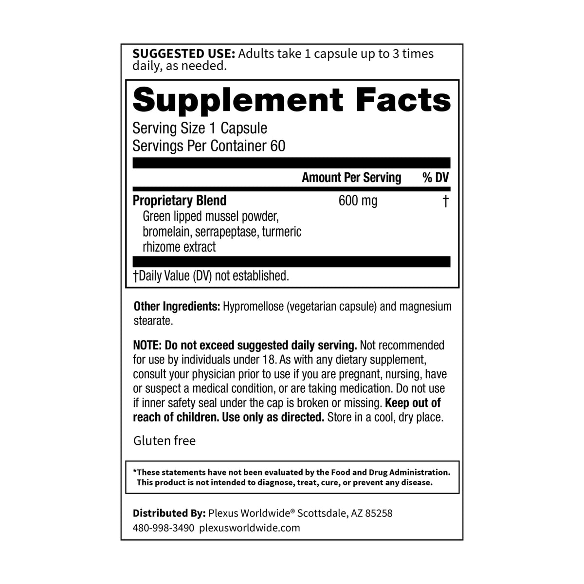 Plexus Ease Capsules Joint & Muscle Support - 60 Capsules - image 7