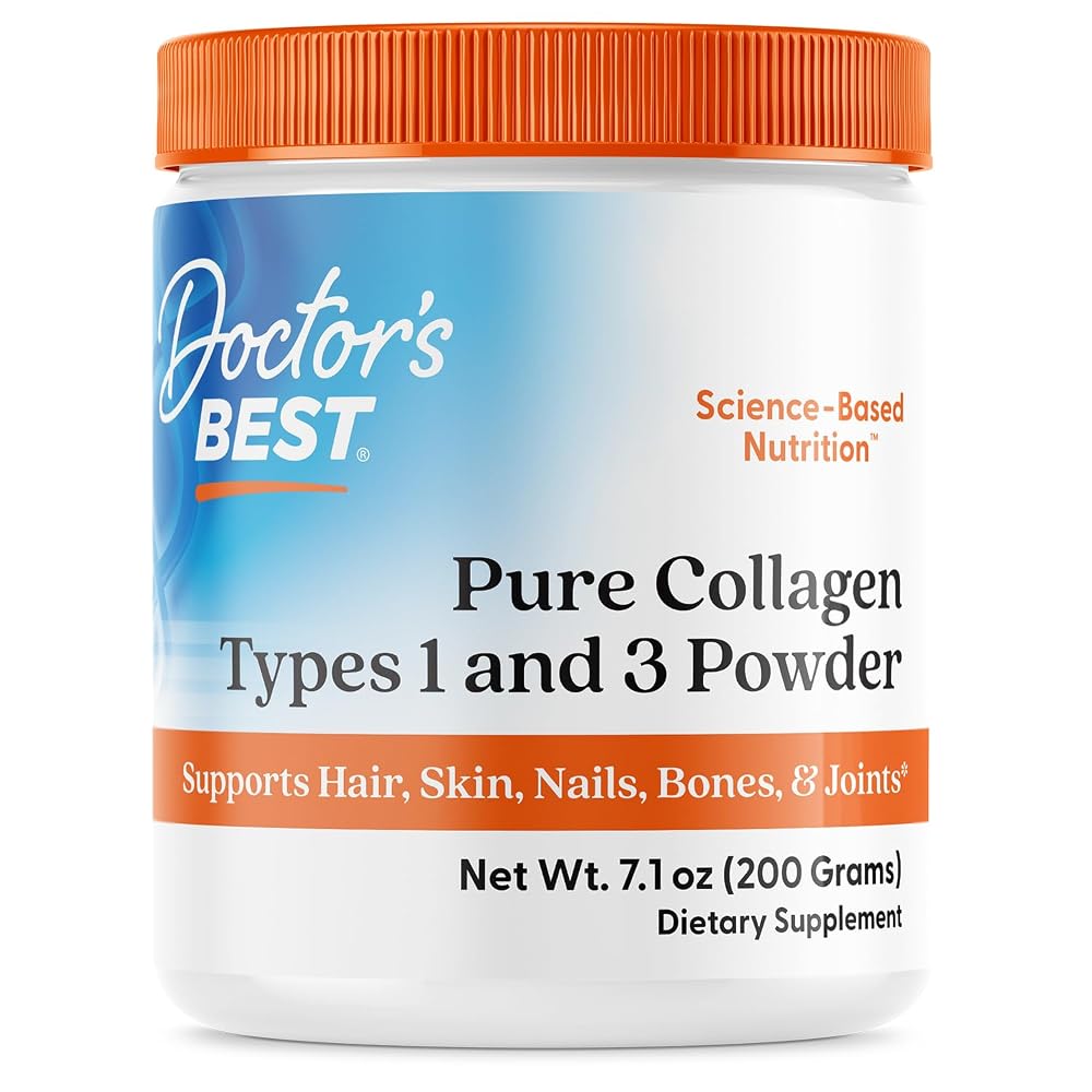 Doctor's Best Pure Collagen Powder for Hair, Skin & Nails - 7.1 oz