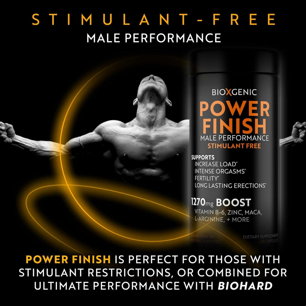 BioXgenic POWER FINISH Male Performance Formula - 60 Capsules - image 4