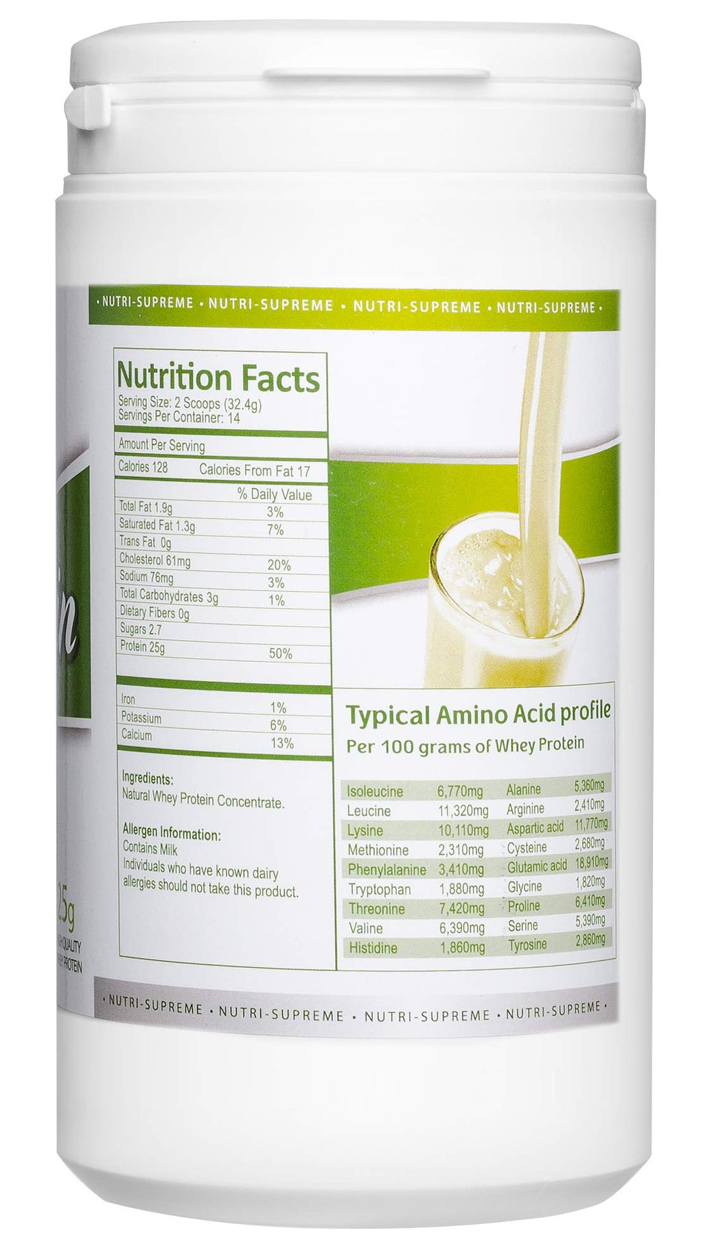 Nutri-Supreme Research Whey Protein Natural Flavor - 1 Lb - image 2