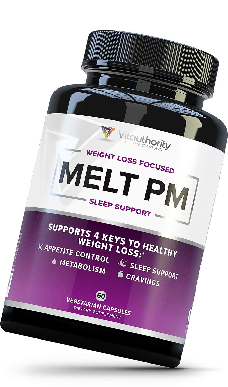 Vitauthority MELT PM Nighttime Sleep & Weight Loss Support - 60 Capsules