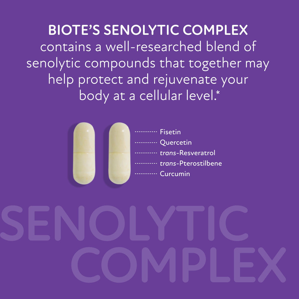 Biote Nutraceuticals SENOLYTIC Complex Antioxidants - 30 Capsules - image 3