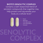 Biote Nutraceuticals SENOLYTIC Complex Antioxidants - 30 Capsules - image 3