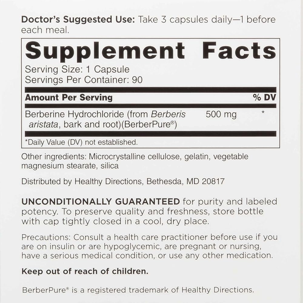 DOCTORS' PREFERRED Berberine Clinical Grade Supplement - Doctor