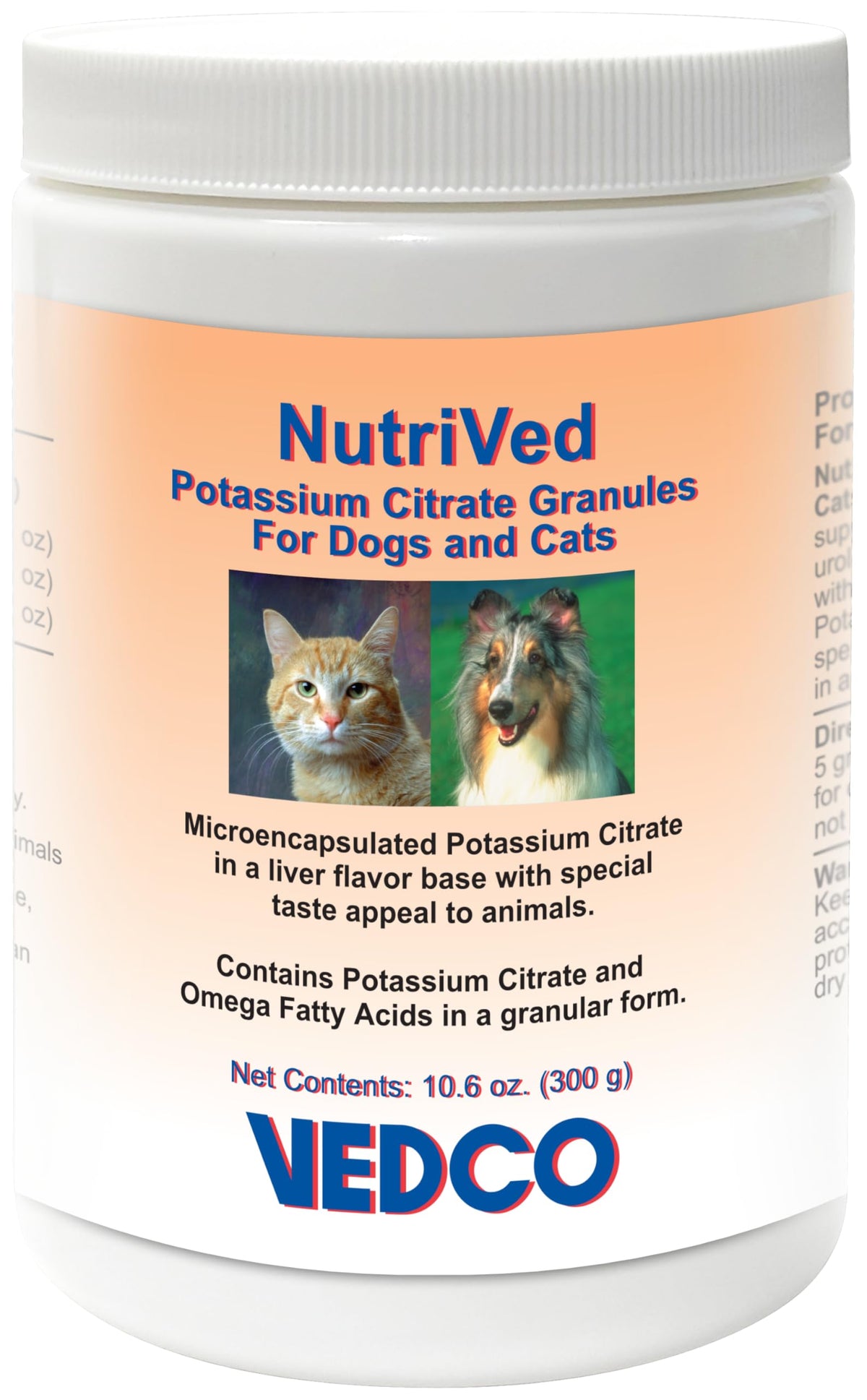 Vedco Nutrived Potassium Citrate Granules for Dogs and Cats - 300g