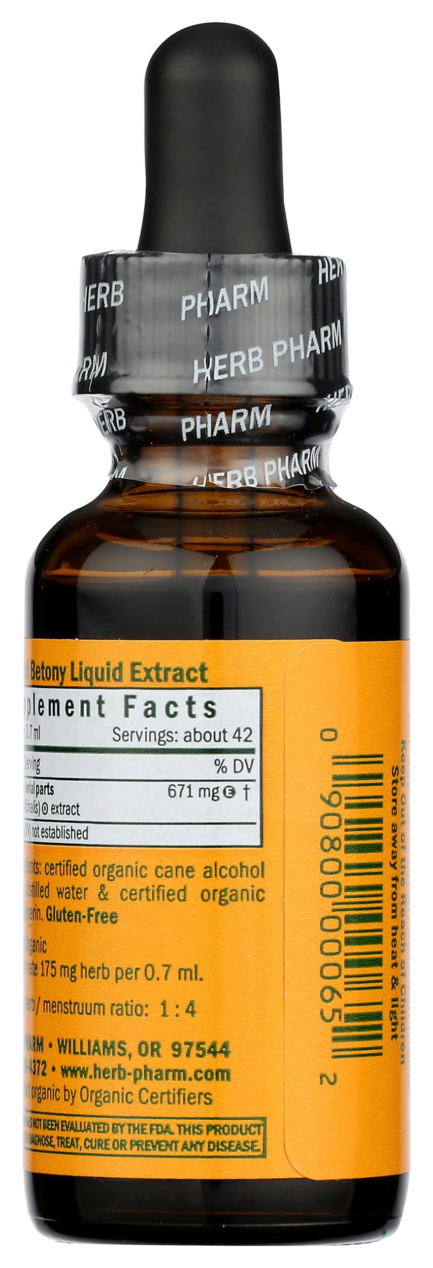 Herb Pharm Certified Organic Wood Betony Liquid Extract - 1 Fl Oz - image 4