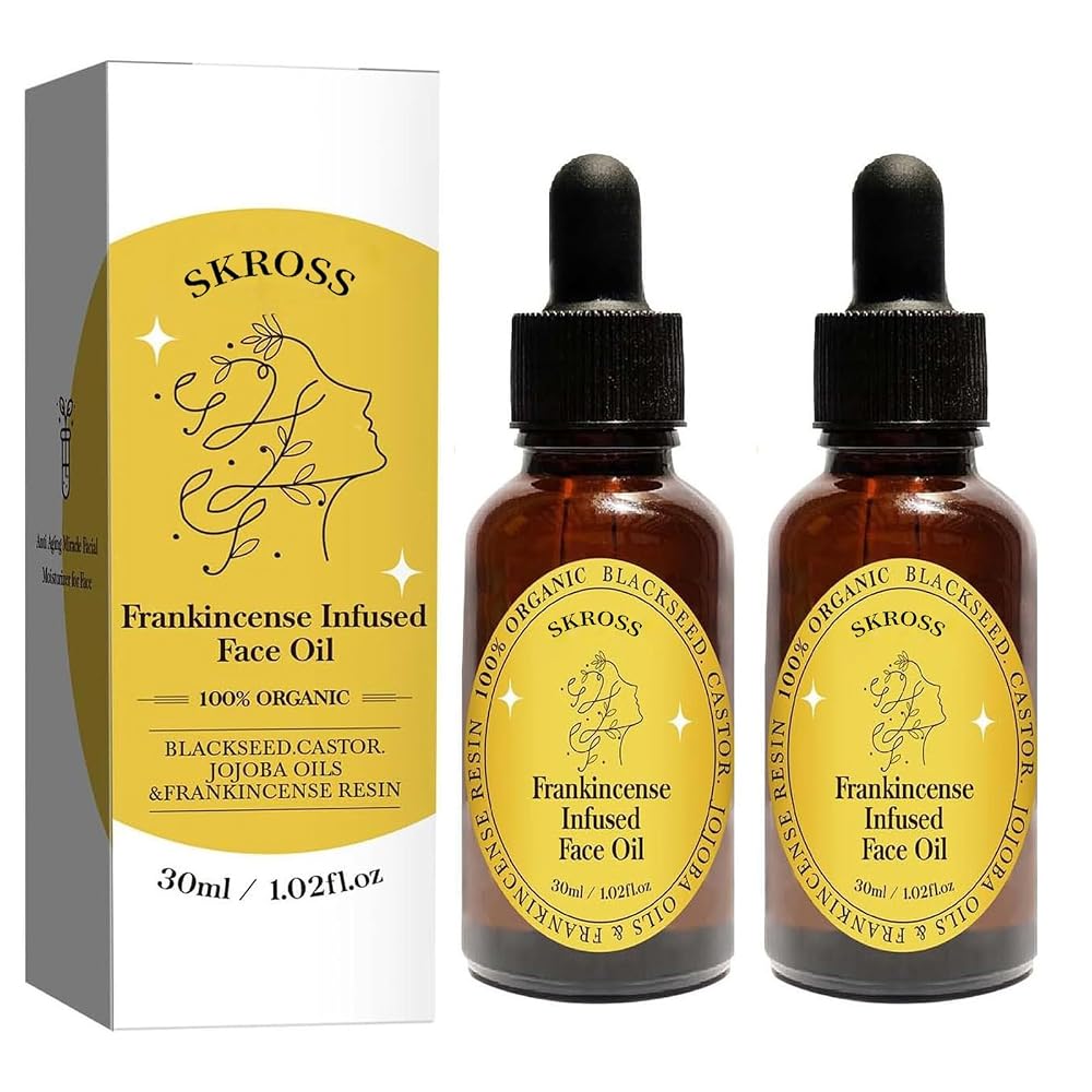 SKROSS Frankincense Infused Face Oil Anti-Aging Serum