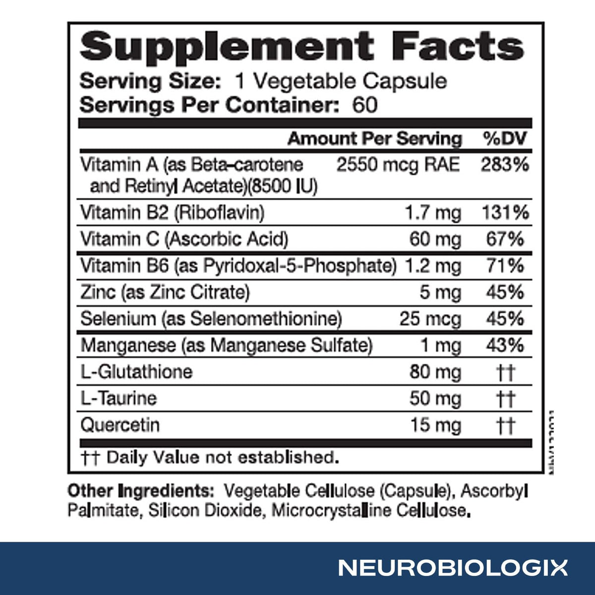 Neurobiologix Glutathione Ultra Antioxidant Complex - 60 Capsules - image 5