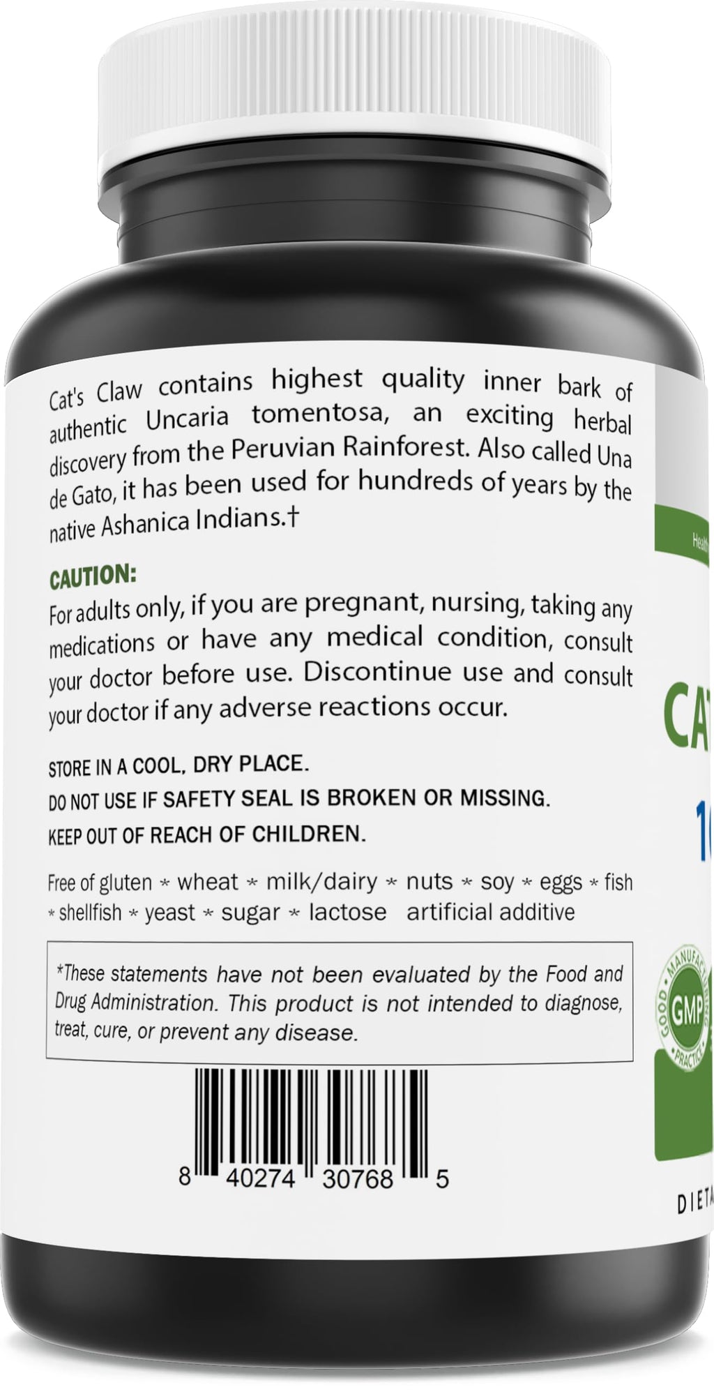 Brieofood Cat's Claw 1000 mg - 240 Capsules - image 3