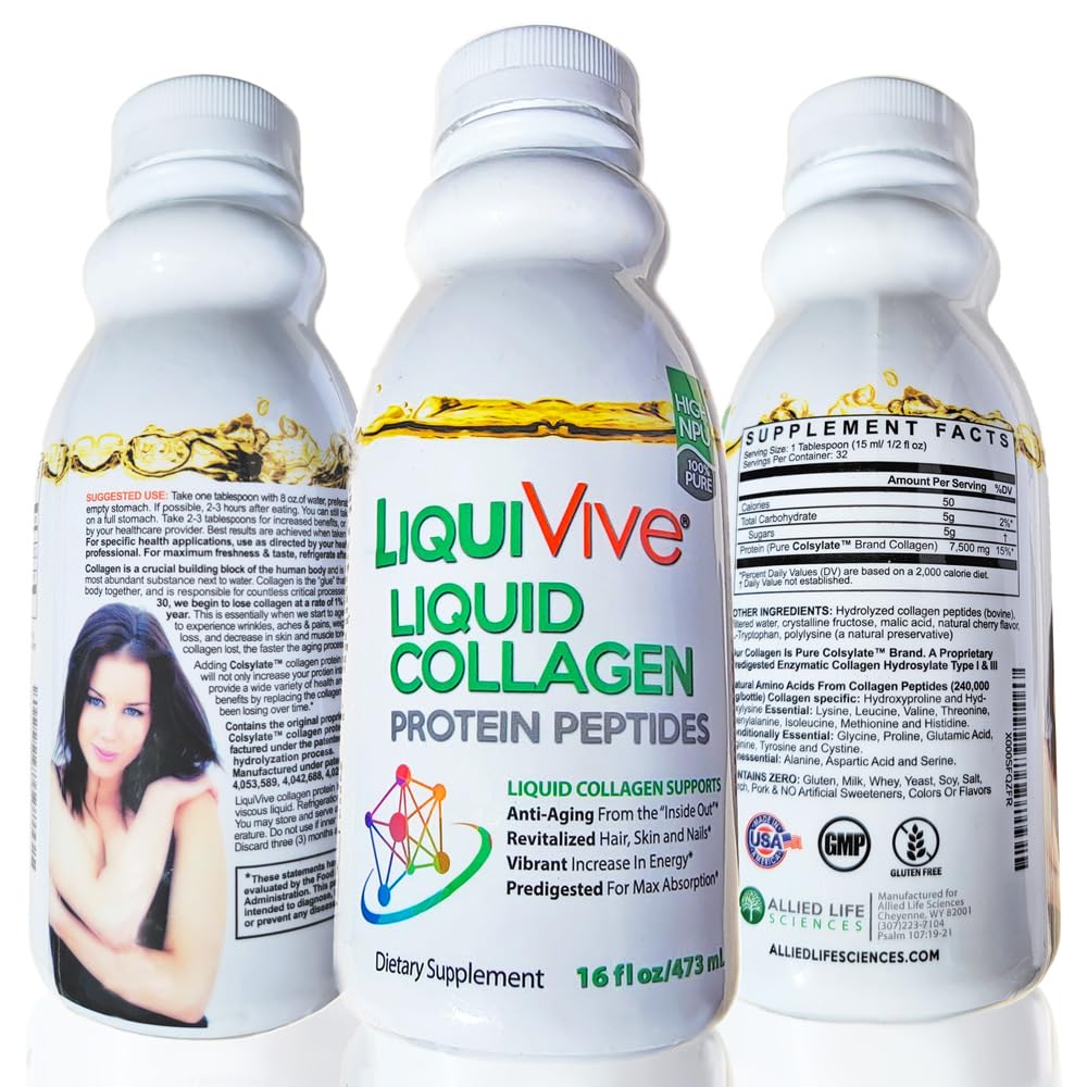 Life Miracle LiquiVive Liquid Collagen Protein Peptides - 16 Fl Oz - image 5