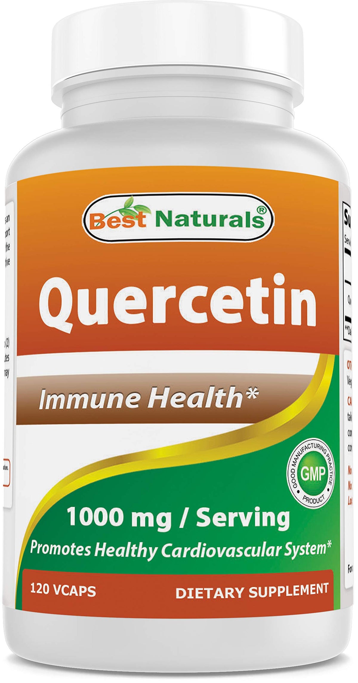 Best Naturals Quercetin 1000 mg Antioxidant - 120 Vegetarian Capsules