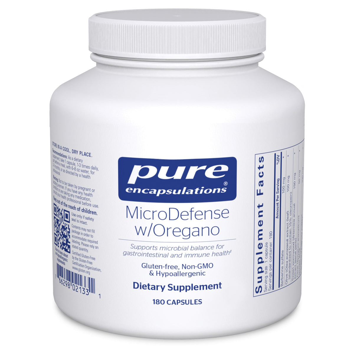 Pure Encapsulation Unflavored Capsules Microdefense Gastrointestinal